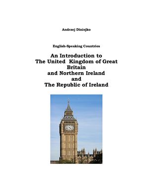 English-Speaking Countries - An Introduction to The United Kingdom of Great Britain and Northern Ireland and The Republic of Ireland