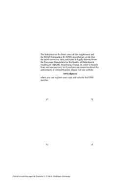 European Pharmacopoeia 7.0, suplement 7.8