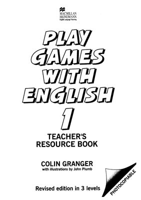 Play Games with English 1. Teacher's Resource Book