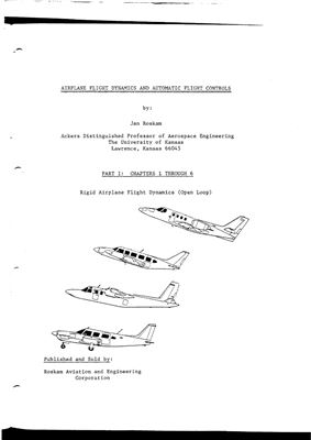 Airplane Flight Dynamics and Automatic Flight Controls. Part 1