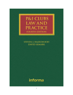 P&I Clubs: Law and Practice