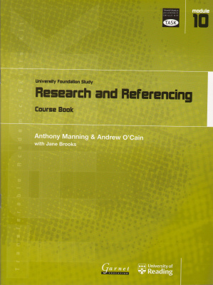 Research & Referencing. Course book