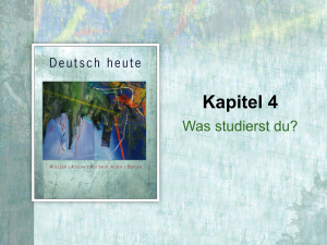 Deutsch Heute: Introductory German (9th edition) Kapitel 4 Audio
