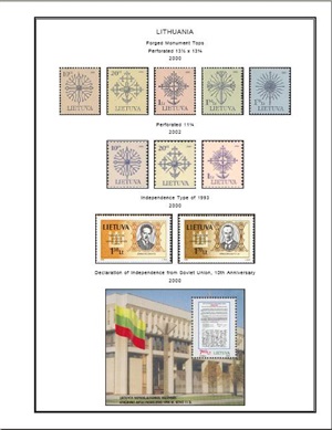 Lithuania Illustrated Stamps Album (1918-2008)