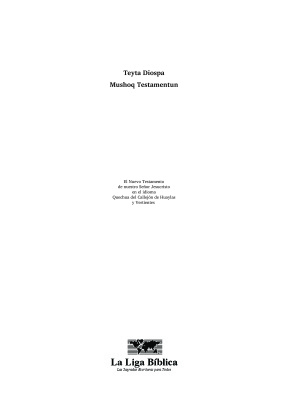 Teyta Diospa Mushoq Testamentun