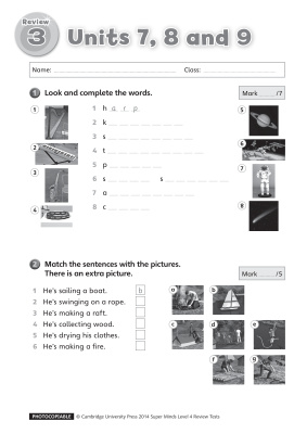 Super Minds 4. Tests