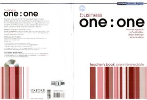 Business One To One Pre-Intermediate (Teacher's Book)