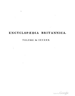Encyclopedia Britannica. 1-st edition. Volume 2
