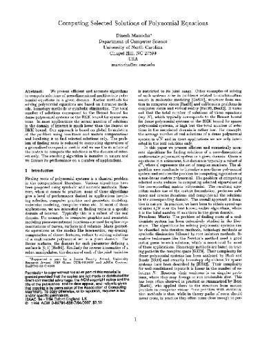 Proceedings ISSAC (Oxford)