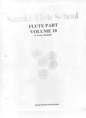 Suzuki Flute School Vol 10. Ноты для флейты