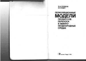 Перколяционные модели процессов переноса в микро-неоднородных средах