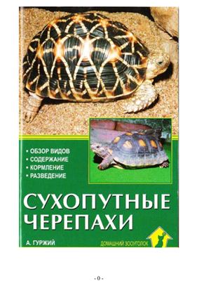 Сухопутные черепахи. Обзор видов. Содержание. Кормление. Разведение