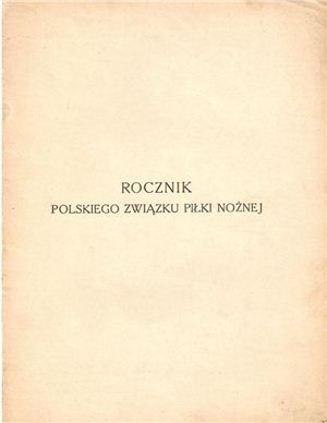 Rocznik polskiego związku piłki nożnej 1919-1924