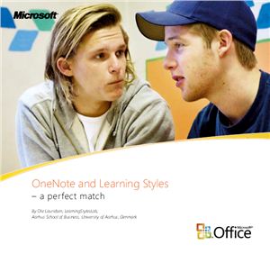 OneNote and Learning Styles - a perfect match