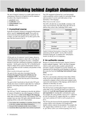 English Unlimited. Intermediate B1+. Teacher's Book