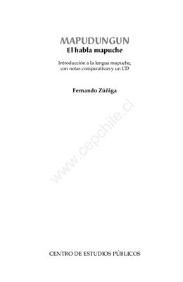 Mapudungun, el habla mapuche