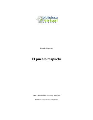 El pueblo mapuche