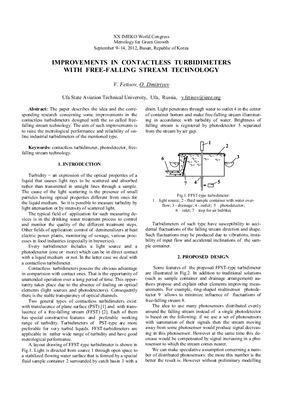 Improvements in contactless turbidimeters with free-falling stream technology