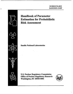 Handbook of Parameter Estimation for Probabilistic Risk Assessment
