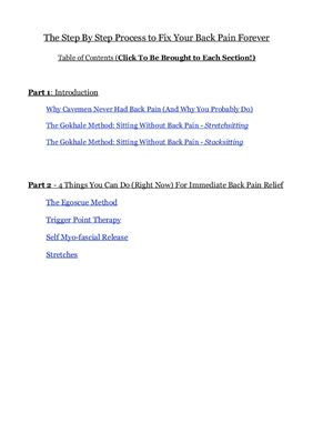 The Definitive Guide To Fixing Back Pain Forever