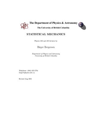 Statistical Mechanics