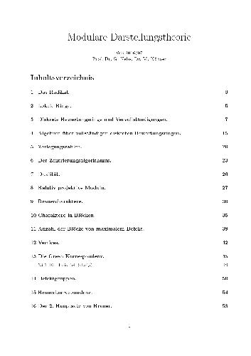 Modulare Darstellungstheorie 001