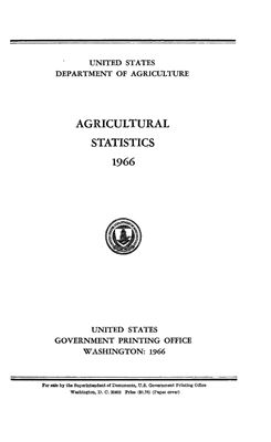 Agricultural statistics 1966