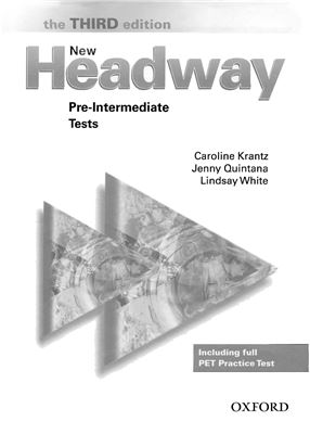 New Headway Pre-Intermediate The Third Edition Tests