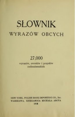 Słownik wyrazów obcych