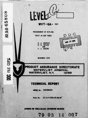 Measurement of rifling twist in gun tubes