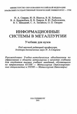 Информационные системы в металлургии