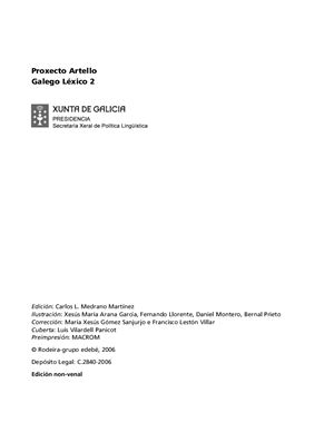 Proxecto Artello Galego Léxico 2
