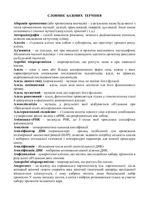 Словник з молекулярної біології