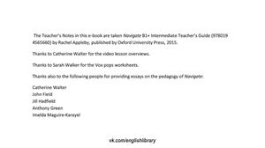 Navigate B1 Teacher's book