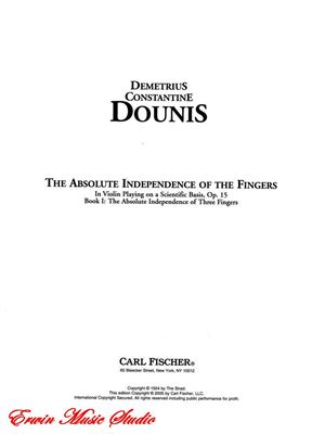 The Absolute Independence of the Fingers