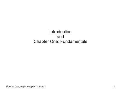Formal Language. A Practical Introduction (slides)
