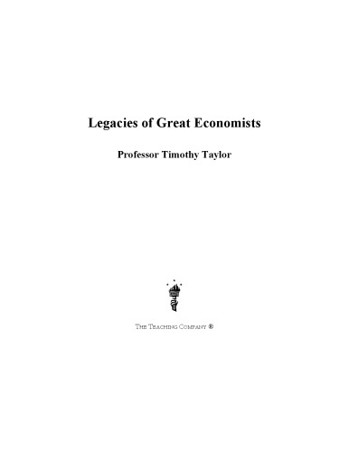 Legacies of Great Economists