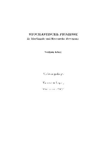 Stochastische Prozesse II 001