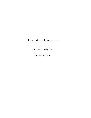 Theoretische Informatik 006