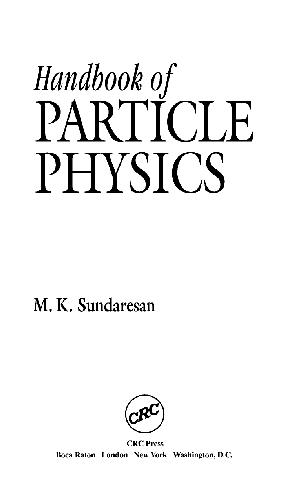 handbook of particle physics