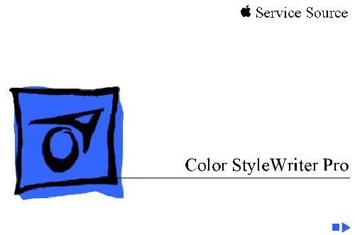 Apple Color StyleWriter Pro Service Source