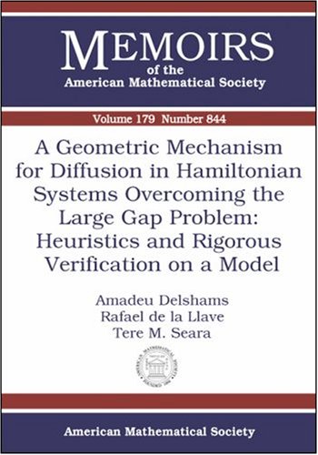 A Geometric Mechanism for Diffusion in Hamiltonian Systems Overcoming the Large Gap Problem: Heuristics And Rigorous Verification on a Model