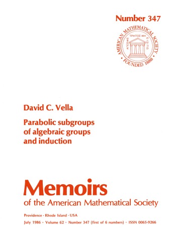 Parabolic Subgroups of Algebraic Groups and Induction