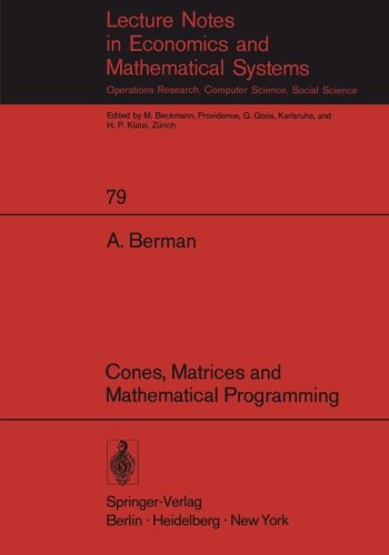 Cones, Matrices and Mathematical Programming