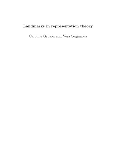 Landmarks in representation theory