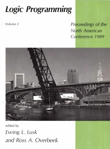 Logic programming: proc. North American conference 1989, vol.2