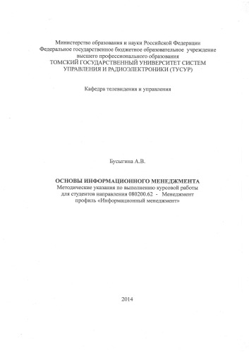 Основы информационного менеджмента
