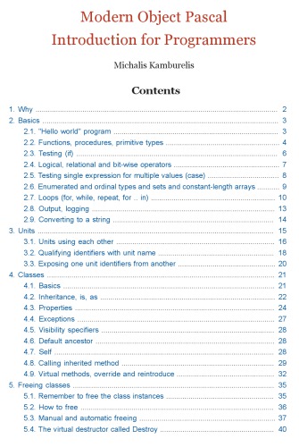 Modern Object Pascal Introduction for Programmers