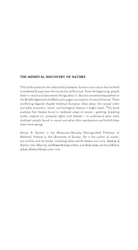 The Medieval Discovery of Nature