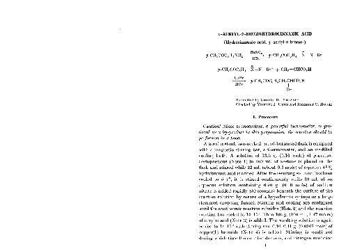 Organic Syntheses